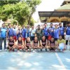 Ketua KNPI bersama panitia berfoto bersama seusai pertandingan juara grup.